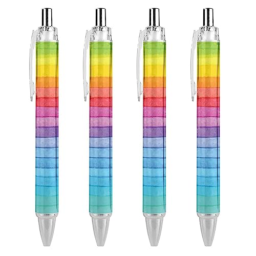 Lrtyuasq Kugelschreiber in Regenbogenfarben, einziehbar, komfortables Schreiben, Geschenk für Bürobedarf Lrtyuasq Kugelschreiber in Regenbogenfarben, einziehbar, komfortables Schreiben, Geschenk für Bürobedarf von Lrtyuasq