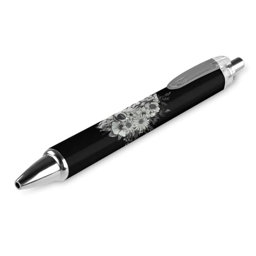 Lrtyuasq Kugelschreiber mit Blumenwolf, personalisierbar, für Männer und Frauen, einziehbare Stifte, 0,5 mm, blau, lustiger Druck Lrtyuasq Kugelschreiber mit Blumenwolf, personalisierbar, für Männer und Frauen, einziehbare Stifte, 0,5 mm, blau, lustiger Druck von Lrtyuasq