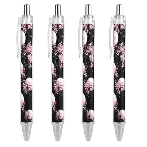 Lrtyuasq Kugelschreiber mit Kirschbaum-Blumen-Blüte, stilvoll, einziehbar, 0,5 mm, feine Rolle, schwarze Tinte für Tagebuch-Stifte Lrtyuasq Kugelschreiber mit Kirschbaum-Blumen-Blüte, stilvoll, einziehbar, 0,5 mm, feine Rolle, schwarze Tinte für Tagebuch-Stifte von Lrtyuasq