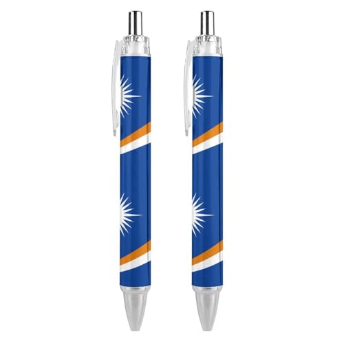 Lrtyuasq Kugelschreiber mit Marshallinsel-Flagge, einziehbar, 0,5 mm, glattes Schreiben und weicher Griff, für Büro-Schreibtischbedarf Lrtyuasq Kugelschreiber mit Marshallinsel-Flagge, einziehbar, 0,5 mm, glattes Schreiben und weicher Griff, für Büro-Schreibtischbedarf von Lrtyuasq