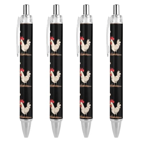 Lrtyuasq Kuh Hen Rooser Druckkugelschreiber 0,5 mm Kugelschreiber glattes Schreiben und weicher Griff für Büro-Schreibtischbedarf, Stil Lrtyuasq Kuh Hen Rooser Druckkugelschreiber 0,5 mm Kugelschreiber glattes Schreiben und weicher Griff für Büro-Schreibtischbedarf, Stil von Lrtyuasq