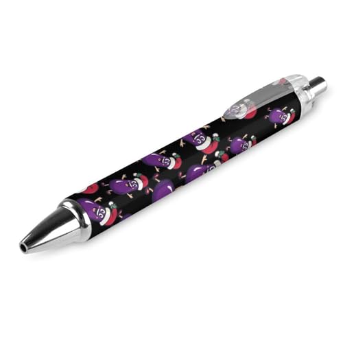 Lrtyuasq Niedliche Auberginen-Weihnachts-Kugelschreiber, glattes Schreiben, Gelschreiber, 0,5 mm, feine schwarze Tinte, Bürobedarf Lrtyuasq Niedliche Auberginen-Weihnachts-Kugelschreiber, glattes Schreiben, Gelschreiber, 0,5 mm, feine schwarze Tinte, Bürobedarf von Lrtyuasq