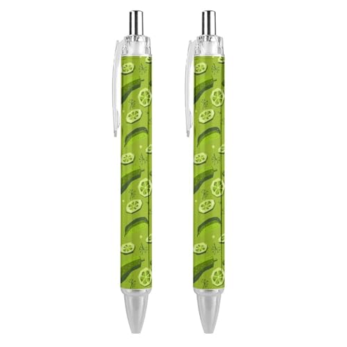 Lrtyuasq Pickles and Dill Cucumber Lustiger einziehbarer Kugelschreiber, 0,5 mm, Kugelschreiber, Arbeitsstifte, Geschenke für Offizier, Unisex Lrtyuasq Pickles and Dill Cucumber Lustiger einziehbarer Kugelschreiber, 0,5 mm, Kugelschreiber, Arbeitsstifte, Geschenke für Offizier, Unisex von Lrtyuasq