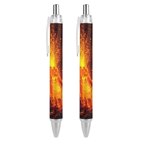 Lrtyuasq Super Volcano Kugelschreiber, einziehbar, Geschenke, Stift für Büro, Arbeit, Geschäft, Stifte Lrtyuasq Super Volcano Kugelschreiber, einziehbar, Geschenke, Stift für Büro, Arbeit, Geschäft, Stifte von Lrtyuasq