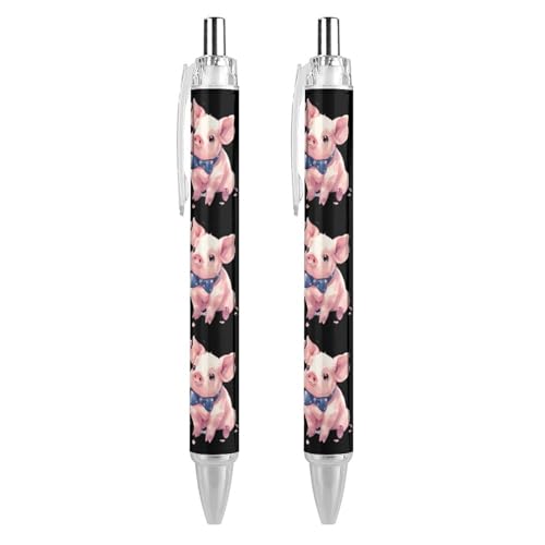 Lrtyuasq Two Cute Pigs Druckkugelschreiber, 0,5 mm Kugelschreiber, glattes Schreiben und weicher Griff, für Büro-Schreibtischbedarf Lrtyuasq Two Cute Pigs Druckkugelschreiber, 0,5 mm Kugelschreiber, glattes Schreiben und weicher Griff, für Büro-Schreibtischbedarf von Lrtyuasq