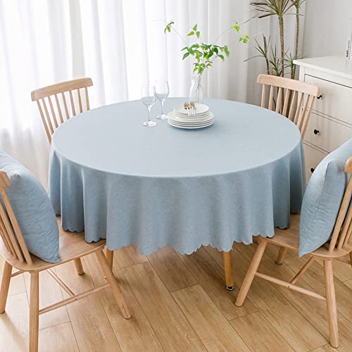 Lsimeru Abwaschbar Tischdecke Fleckschutz Rund 120 Blau Lotuseffekt Garten Einfarbig Tischtuch Schmutzabweisend Waschbar Baumwolle Leinen Tafeltuch Tischdekoration für Outdoor und Drinnen Lsimeru Abwaschbar Tischdecke Fleckschutz Rund 120 Blau Lotuseffekt Garten Einfarbig Tischtuch Schmutzabweisend Waschbar Baumwolle Leinen Tafeltuch Tischdekoration für Outdoor und Drinnen von Lsimeru
