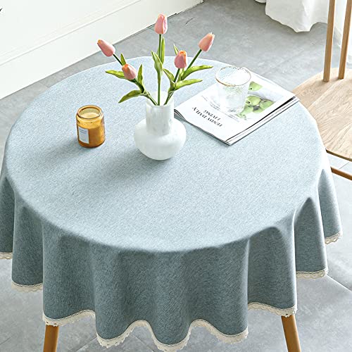 Lsimeru Elegant Tischdecke Abwaschbar Rund 120 Grau Einfarbig Landhaus Tischtuch Tischdecken Wasserabweisend Waschbar Outdoor Gartentischdecke Tischwäsche Tischdekoration mit Häkelborte Lsimeru Elegant Tischdecke Abwaschbar Rund 120 Grau Einfarbig Landhaus Tischtuch Tischdecken Wasserabweisend Waschbar Outdoor Gartentischdecke Tischwäsche Tischdekoration mit Häkelborte von Lsimeru