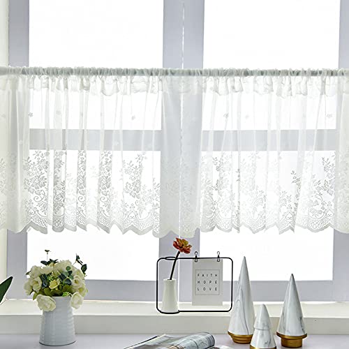Lsimeru Küchengardine Landhausstil Set Weiss Bistrogardine Schiebegardine Küchenfenster Transparent Kurz Fenster Kurzgardinen Küche Cafe Romantisch Heimdekoration 1 Stück,60x200cm Lsimeru Küchengardine Landhausstil Set Weiss Bistrogardine Schiebegardine Küchenfenster Transparent Kurz Fenster Kurzgardinen Küche Cafe Romantisch Heimdekoration 1 Stück,60x200cm von Lsimeru