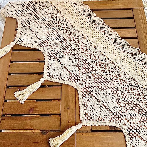 Lsimeru Kurz Scheibengardinen Häkelspitze Creme Glücksklee Vintage Boho Bistrogardine Häkelgardinen Häkelvorhang Kurzgardinen Kurzstores Gardinen Küche Schlafzimmer Wohnzimmer,120x32cm Lsimeru Kurz Scheibengardinen Häkelspitze Creme Glücksklee Vintage Boho Bistrogardine Häkelgardinen Häkelvorhang Kurzgardinen Kurzstores Gardinen Küche Schlafzimmer Wohnzimmer,120x32cm von Lsimeru