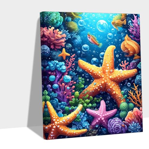 Diamond Painting Erwachsene Meeresboden Diamond Painting Kinder Seestern Diamant Bilder Erwachsene Stickerei Kreuzstich DIY Set für Wanddeko,Bastelset Frühling Geschenk für Frauen 45x60cm KL-202 Diamond Painting Erwachsene Meeresboden Diamond Painting Kinder Seestern Diamant Bilder Erwachsene Stickerei Kreuzstich DIY Set für Wanddeko,Bastelset Frühling Geschenk für Frauen 45x60cm KL-202 von Lslomrqz