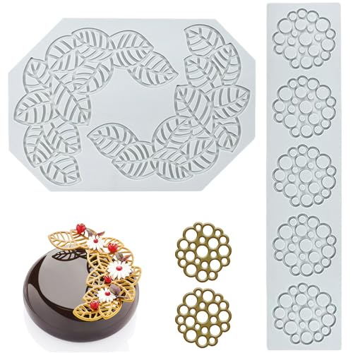 Ltsbaed 2 Stück Blätter Silikonform, Fondant Blatt Silikon, Fondant Baum Blatt, Spitzen Fondant Formen Kuchen, 3D Silikon Blätter Backform für Fondant, Kuchendekoration, Schokolade, Tellerdekoration Ltsbaed 2 Stück Blätter Silikonform, Fondant Blatt Silikon, Fondant Baum Blatt, Spitzen Fondant Formen Kuchen, 3D Silikon Blätter Backform für Fondant, Kuchendekoration, Schokolade, Tellerdekoration von Ltsbaed