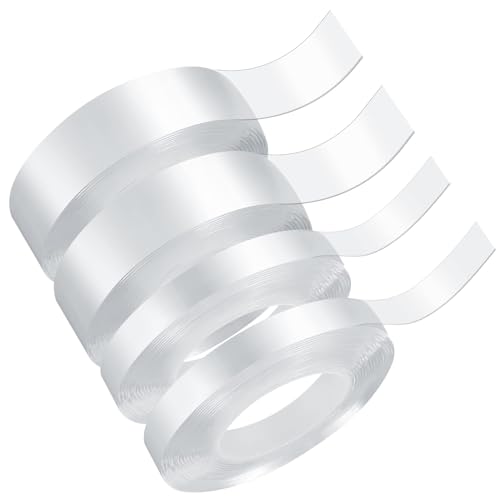 LuLuxinxin 12m Doppelseitiges Klebeband Extra Stark Transparent,Abnehmbar Spurlos Double Sided Tape,4 Rollen Nano Klebeband Doppelseitig Ablösbar für Teppich, Zuhause, Auto, Foto Wand, Küche LuLuxinxin 12m Doppelseitiges Klebeband Extra Stark Transparent,Abnehmbar Spurlos Double Sided Tape,4 Rollen Nano Klebeband Doppelseitig Ablösbar für Teppich, Zuhause, Auto, Foto Wand, Küche von LuLuxinxin