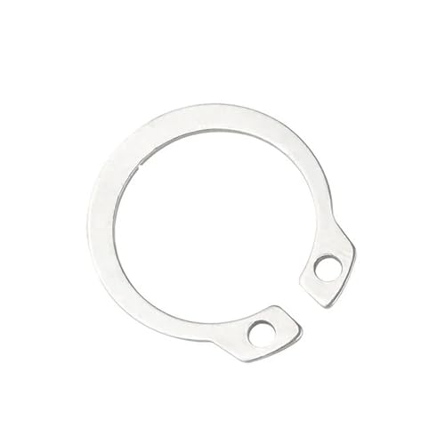 C-förmige Klemmen aus Kohlenstoffstahl Außenring 304 A2-70 Edelstahl C-Typ Welle Sicherungsring Mit Loch Silber M3-M75(M26-10pcs) von LuMOUzhou