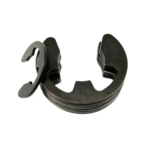 C-förmige Klemmen aus Kohlenstoffstahl Außenring Packung mit Sicherungsringen Typ E, externer Sicherungsring, M1.2-M24, Silber(M4 50pcs) von LuMOUzhou