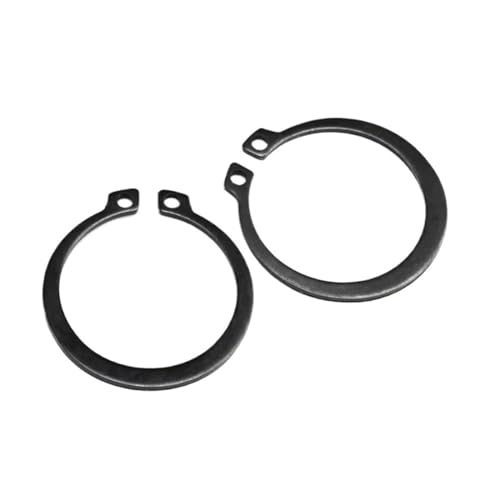 C-förmige Klemmen aus Kohlenstoffstahl Außenring Sicherungsringe for externe Sicherungsringe Typ C for Wellen aus Kohlenstoffstahl, mehrere Größen, 50 Stück(M18) von LuMOUzhou