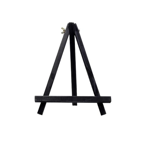 Einstellbare Malerei Dreifach Malerei Stativ Staffelei Einstellbare Höhe 20-50cm Klapp Desktop(18x24cm black) von LuMOUzhou