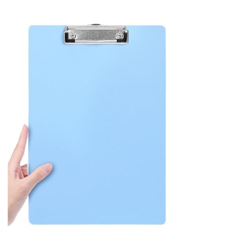 Falt die Zwischenablage A4 wasserdichte Foldover Klemmbrett Datei Ordner mit Schreibblock Packung mit 3 Multicolor(Blu) von LuMOUzhou