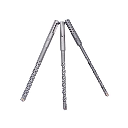 Hammerbohrer, Kreuzkopfbohrer, SDS Plus, 6/8/10 mm x 160 mm, Wolframstahllegierung, für Mauerwerk, 3 Stück von LuMOUzhou