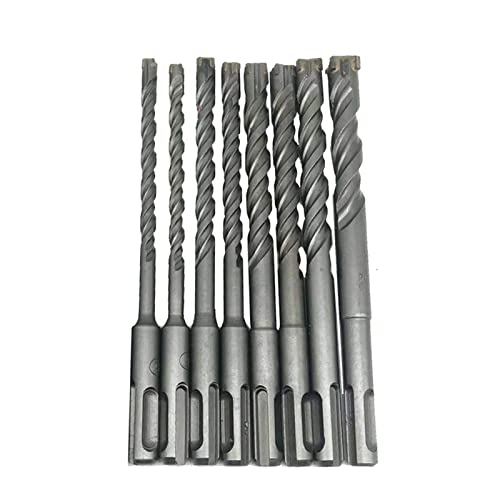 Hammerbohrer, SDS Plus (8 Stück), 5–16 mm x 160 mm, Kreuzspitze aus Wolframkarbid für Mauerwerk von LuMOUzhou