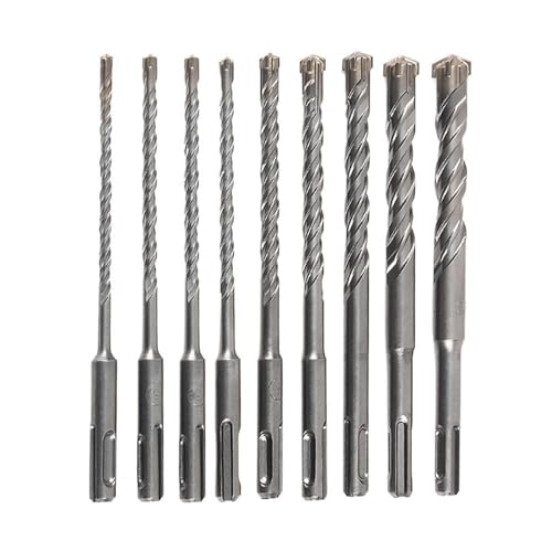 Hammerbohrer-Set für Bohrhammer SDS Plus für Mauerwerk (5-16 mm, 160 mm, 4-9 Stück) (9 Stück) von LuMOUzhou