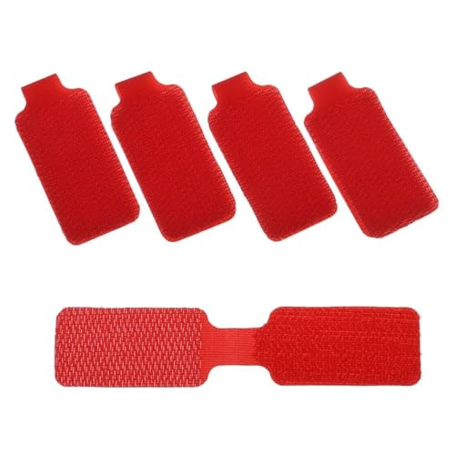 Kabelmarkierer aus Nylon, mehrfarbig, 5 Stück (Red Unwritable) von LuMOUzhou