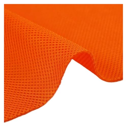 LuMOUzhou Lautsprecher-Gitter Lautsprechergitterstoff, Netzstoff, 45 x 145 cm, Mehrfarbig(Oranje) von LuMOUzhou