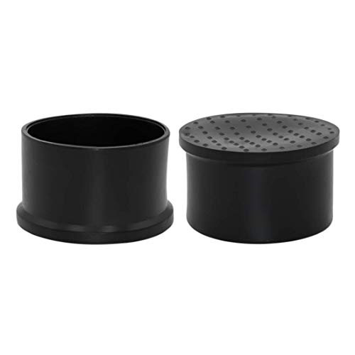 LuMOUzhou Möbelbeine, Hut, Stuhlhut, Stuhlbeinschoner und Bodenschoner aus PVC, für Möbel, Schwarz, mehrere Größen, 4 Stück (50 mm) von LuMOUzhou