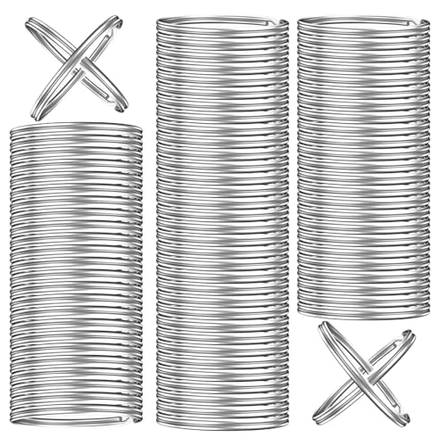 Schlüsselring-Set, 1 mm, geteilte Schlüsselringe mit Biegeringen, Edelstahl-Schlüsselanhänger für Zuhause, Schlüssel, Organisation, Schmuck, Halsketten, Armbänder, Ohrringe, Handwerk, Ornamente und Schlüsselring-Set, 1 mm, geteilte Schlüsselringe mit Biegeringen, Edelstahl-Schlüsselanhänger für Zuhause, Schlüssel, Organisation, Schmuck, Halsketten, Armbänder, Ohrringe, Handwerk, Ornamente und von Lubgitsr