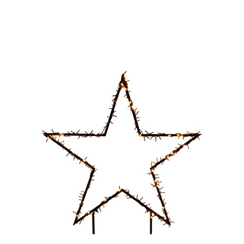 Luca Lighting Lighting Gartenstecker Beleuchtet, Metall, Warm Weiß, 60 x 1 x 73 cm, 1023743, 60 x 73 cm von Luca Lighting