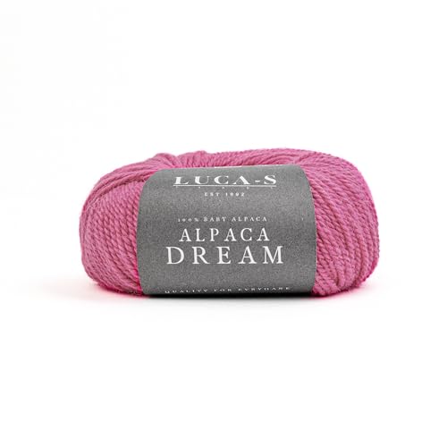 Luca-S Alpaca Dream Baby-Alpaka-Garn, 2 Knäuel aus 100 % superweichem Kammgarn zum Stricken und Häkeln, 100 g, insgesamt 200 m, luxuriöse Alpaka-Strickwolle von Luca-S Yarns