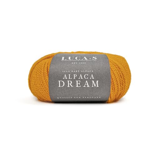 Luca-S Alpaca Dream Baby-Alpaka-Garn, 2 Knäuel aus 100 % superweichem Kammgarn zum Stricken und Häkeln, 100 g, insgesamt 200 m, luxuriöse Alpaka-Strickwolle von Luca-S Yarns