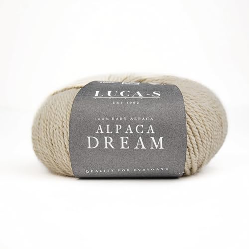 Luca-S Alpaca Dream Baby-Alpaka-Garn, 2 Knäuel aus 100 % superweichem Kammgarn zum Stricken und Häkeln, 100 g, insgesamt 200 m, luxuriöse Alpaka-Strickwolle von Luca-S Yarns
