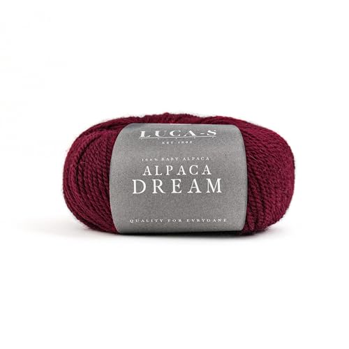 Luca-S Alpaca Dream Baby-Alpaka-Garn, 2 Knäuel aus 100 % superweichem Kammgarn zum Stricken und Häkeln, 100 g, insgesamt 200 m, luxuriöse Alpaka-Strickwolle von Luca-S Yarns