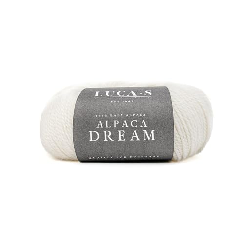 Luca-S Alpaca Dream Baby-Alpaka-Garn, 2 Knäuel aus 100 % superweichem Kammgarn zum Stricken und Häkeln, 100 g, insgesamt 200 m, luxuriöse Alpaka-Strickwolle von Luca-S Yarns
