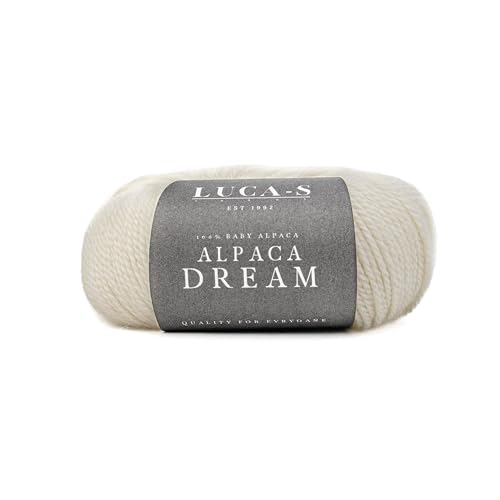 Luca-S Alpaca Dream Baby-Alpaka-Garn, 2 Knäuel aus 100 % superweichem Kammgarn zum Stricken und Häkeln, 100 g, insgesamt 200 m, luxuriöse Alpaka-Strickwolle von Luca-S Yarns