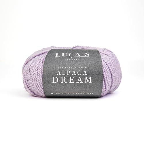 Luca-S Alpaca Dream Baby-Alpaka-Garn, 2 Knäuel aus 100 % superweichem Kammgarn zum Stricken und Häkeln, 100 g, insgesamt 200 m, luxuriöse Alpaka-Strickwolle von Luca-S Yarns