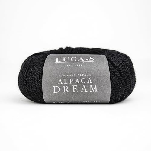 Luca-S Alpaca Dream Baby-Alpaka-Garn, 2 Knäuel aus 100 % superweichem Kammgarn zum Stricken und Häkeln, 100 g, insgesamt 200 m, luxuriöse Alpaka-Strickwolle von Luca-S Yarns