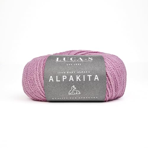 Luca-S Alpaka-Garn für Baby-Alpaka, 2 Knäuel aus 100 % superweichem DK-Garn zum Stricken und Häkeln, 100 g, insgesamt 250 m, Luxorious Alpaka-Strickwolle von Luca-S Yarns