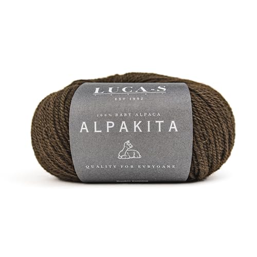 Luca-S Alpaka-Garn für Baby-Alpaka, 2 Knäuel aus 100 % superweichem DK-Garn zum Stricken und Häkeln, 100 g, insgesamt 250 m, Luxorious Alpaka-Strickwolle Luca-S Alpaka-Garn für Baby-Alpaka, 2 Knäuel aus 100 % superweichem DK-Garn zum Stricken und Häkeln, 100 g, insgesamt 250 m, Luxorious Alpaka-Strickwolle von Luca-S Yarns