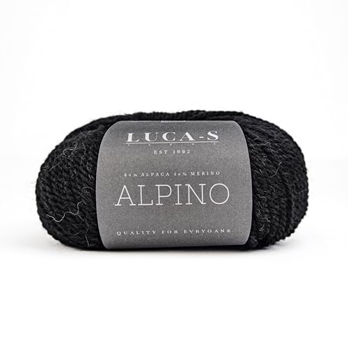 Luca-S Alpino Alpaka- und Merino-Garn, 2 Knäuel superweiches Aran-Garn zum Stricken und Häkeln, 100 g, insgesamt 150 m, 60 % Alpaka/40 % SF Merino Luca-S Alpino Alpaka- und Merino-Garn, 2 Knäuel superweiches Aran-Garn zum Stricken und Häkeln, 100 g, insgesamt 150 m, 60 % Alpaka/40 % SF Merino von Luca-S Yarns
