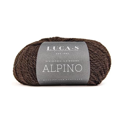 Luca-S Alpino Alpaka- und Merino-Garn, 2 Knäuel superweiches Aran-Garn zum Stricken und Häkeln, 100 g, insgesamt 150 m, 60 % Alpaka/40 % SF Merino Luca-S Alpino Alpaka- und Merino-Garn, 2 Knäuel superweiches Aran-Garn zum Stricken und Häkeln, 100 g, insgesamt 150 m, 60 % Alpaka/40 % SF Merino von Luca-S Yarns