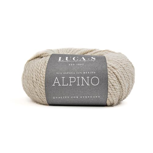 Luca-S Alpino Alpaka- und Merino-Garn, 2 Knäuel superweiches Aran-Garn zum Stricken und Häkeln, 100 g, insgesamt 150 m, 60 % Alpaka/40 % SF Merino Luca-S Alpino Alpaka- und Merino-Garn, 2 Knäuel superweiches Aran-Garn zum Stricken und Häkeln, 100 g, insgesamt 150 m, 60 % Alpaka/40 % SF Merino von Luca-S Yarns