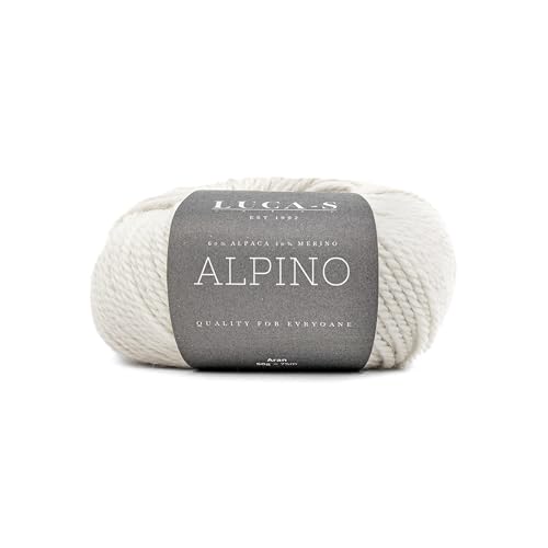 Luca-S Alpino Alpaka- und Merino-Garn, 2 Knäuel superweiches Aran-Garn zum Stricken und Häkeln, 100 g, insgesamt 150 m, 60 % Alpaka/40 % SF Merino Luca-S Alpino Alpaka- und Merino-Garn, 2 Knäuel superweiches Aran-Garn zum Stricken und Häkeln, 100 g, insgesamt 150 m, 60 % Alpaka/40 % SF Merino von Luca-S Yarns
