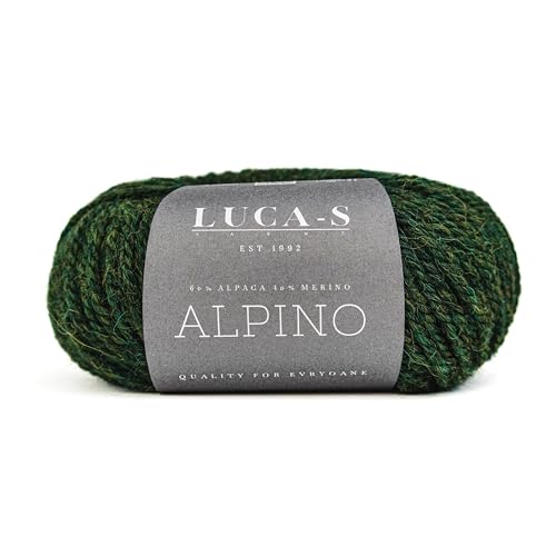 Luca-S Alpino Alpaka- und Merino-Garn, 2 Knäuel superweiches Aran-Garn zum Stricken und Häkeln, 100 g, insgesamt 150 m, 60 % Alpaka/40 % SF Merino Luca-S Alpino Alpaka- und Merino-Garn, 2 Knäuel superweiches Aran-Garn zum Stricken und Häkeln, 100 g, insgesamt 150 m, 60 % Alpaka/40 % SF Merino von Luca-S Yarns