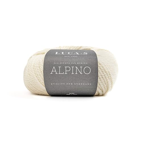 Luca-S Alpino Alpaka- und Merino-Garn, 2 Knäuel superweiches Aran-Garn zum Stricken und Häkeln, 100 g, insgesamt 150 m, 60 % Alpaka/40 % SF Merino Luca-S Alpino Alpaka- und Merino-Garn, 2 Knäuel superweiches Aran-Garn zum Stricken und Häkeln, 100 g, insgesamt 150 m, 60 % Alpaka/40 % SF Merino von Luca-S Yarns