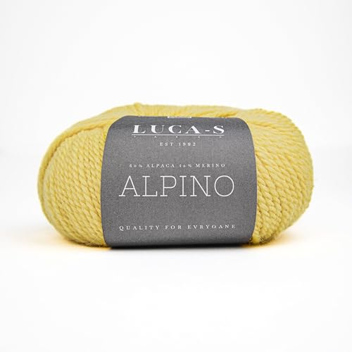 Luca-S Alpino Alpaka- und Merino-Garn, 2 Knäuel superweiches Aran-Garn zum Stricken und Häkeln, 100 g, insgesamt 150 m, 60 % Alpaka/40 % SF Merino Luca-S Alpino Alpaka- und Merino-Garn, 2 Knäuel superweiches Aran-Garn zum Stricken und Häkeln, 100 g, insgesamt 150 m, 60 % Alpaka/40 % SF Merino von Luca-S Yarns