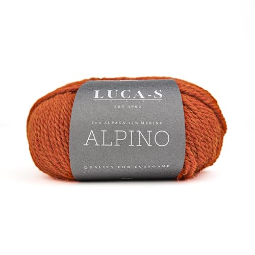 Luca-S Alpino Alpaka- und Merino-Garn, 2 Knäuel superweiches Aran-Garn zum Stricken und Häkeln, 100 g, insgesamt 150 m, 60 % Alpaka/40 % SF Merino Luca-S Alpino Alpaka- und Merino-Garn, 2 Knäuel superweiches Aran-Garn zum Stricken und Häkeln, 100 g, insgesamt 150 m, 60 % Alpaka/40 % SF Merino von Luca-S Yarns