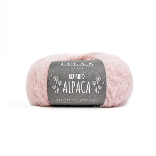 Luca-S Gebürstetes Alpaka-Garn, 2 Knäuel superweiches und flauschiges Aran-Gewicht, 50 g, insgesamt 250 m, 89 % Alpaka/11 % Polyamid Luca-S Gebürstetes Alpaka-Garn, 2 Knäuel superweiches und flauschiges Aran-Gewicht, 50 g, insgesamt 250 m, 89 % Alpaka/11 % Polyamid von Luca-S Yarns