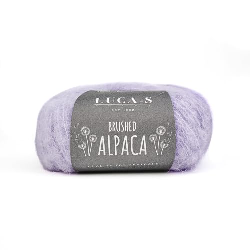 Luca-S Gebürstetes Alpaka-Garn, 2 Knäuel superweiches und flauschiges Aran-Gewicht, 50 g, insgesamt 250 m, 89 % Alpaka/11 % Polyamid Luca-S Gebürstetes Alpaka-Garn, 2 Knäuel superweiches und flauschiges Aran-Gewicht, 50 g, insgesamt 250 m, 89 % Alpaka/11 % Polyamid von Luca-S Yarns