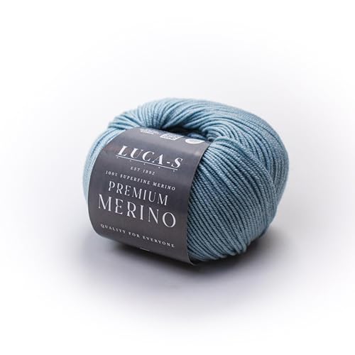 Superwash Baby Merino Garn, 4-fädig, 100 % reine, extra feine Merinowolle, Häkelwolle, 50 g Knäuel, 2 Stück von Luca-S Yarns